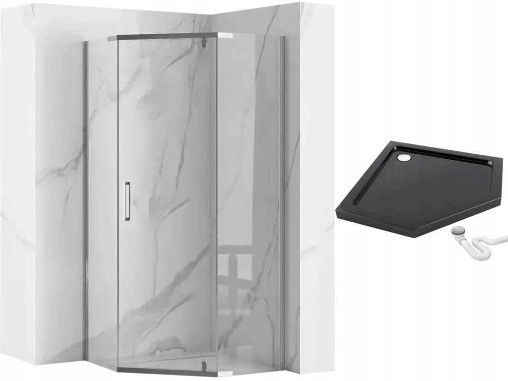 Cabina Doccia Axin Chrom 90x90 con piatto doccia Diamond