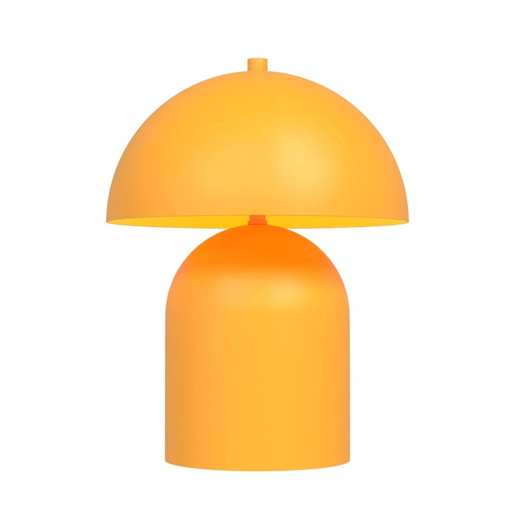 Lampada Da Tavolo Moderna Hera Acciaio Arancione 2 Luci G9 Ip20