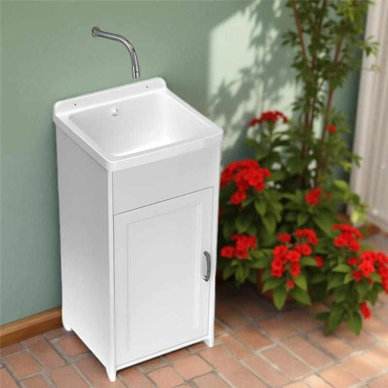 MINI LAVATOIO IN RESINA ESTREMAMENTE COMPATTO E STABILE PER INTERNI E ESTERNI 40LX40PX85H CM