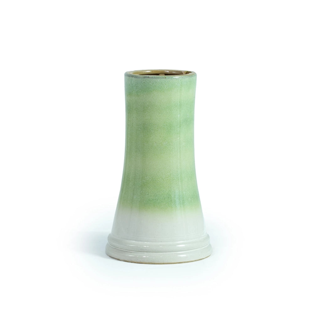 Bagnetto per uccelli in ceramica verde Ø43xH45 cm da giardino, resistente al gelo e alle intemperie