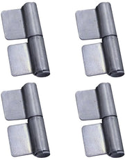 Charnier per porta 4 pezzi - Scharnieri per porte pesanti - Scharnieri smontabili e sollevabili - Materiale in acciaio - 59 x 80 mm - Resistente agli urti - Scharniere per porta