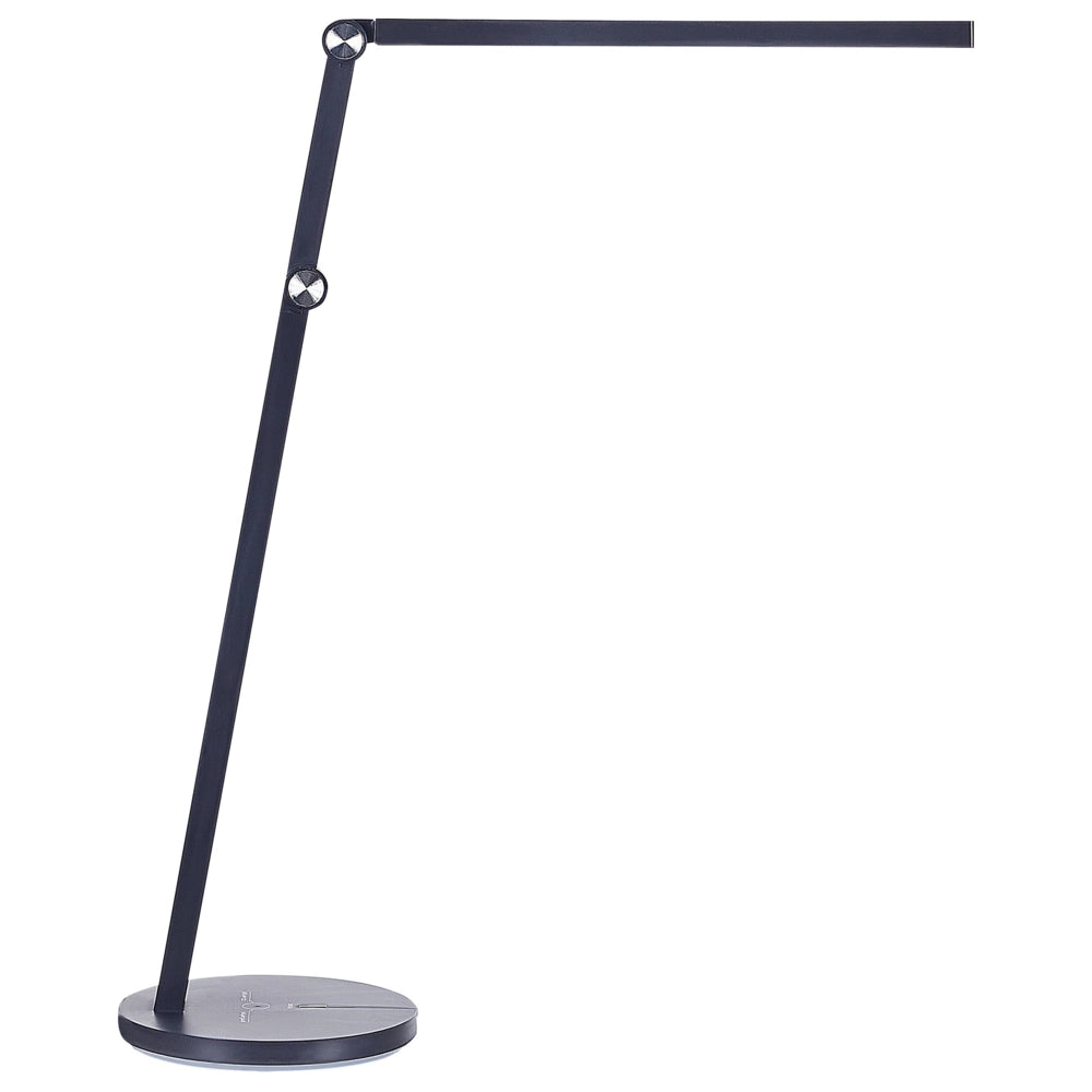 Lampada da scrivania nera a LED e tocco touch con luce d'intensità variabile e braccio regolabile stile moderno ufficio cameretta