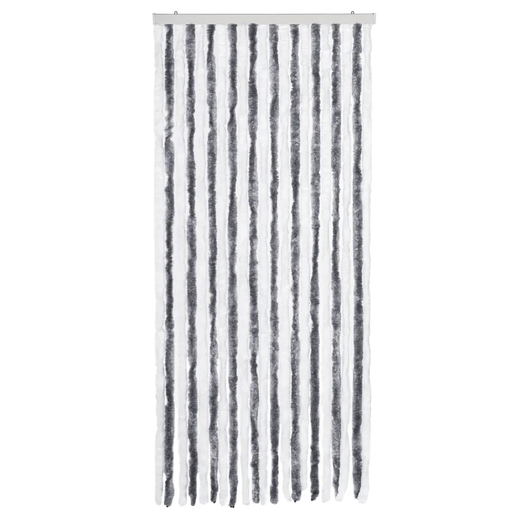 Zanzariera Grigio e Bianco 90x220 cm Ciniglia CFW7904674