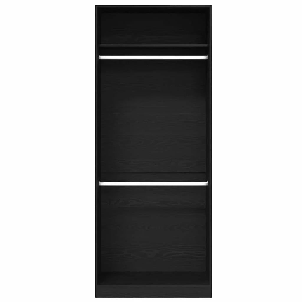 Mobile contenitore moderno e minimalista indipendente 80 x 50 x 200 cm in legno ingegnerizzato rovere nero 02_0055936