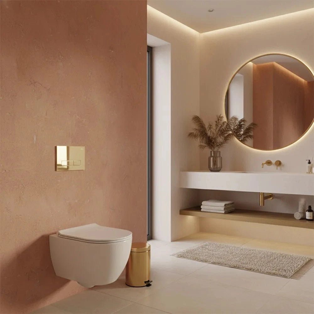 Pulsante Per Supporto Set Da Incasso Wc Rea Hd K011a-q Gold