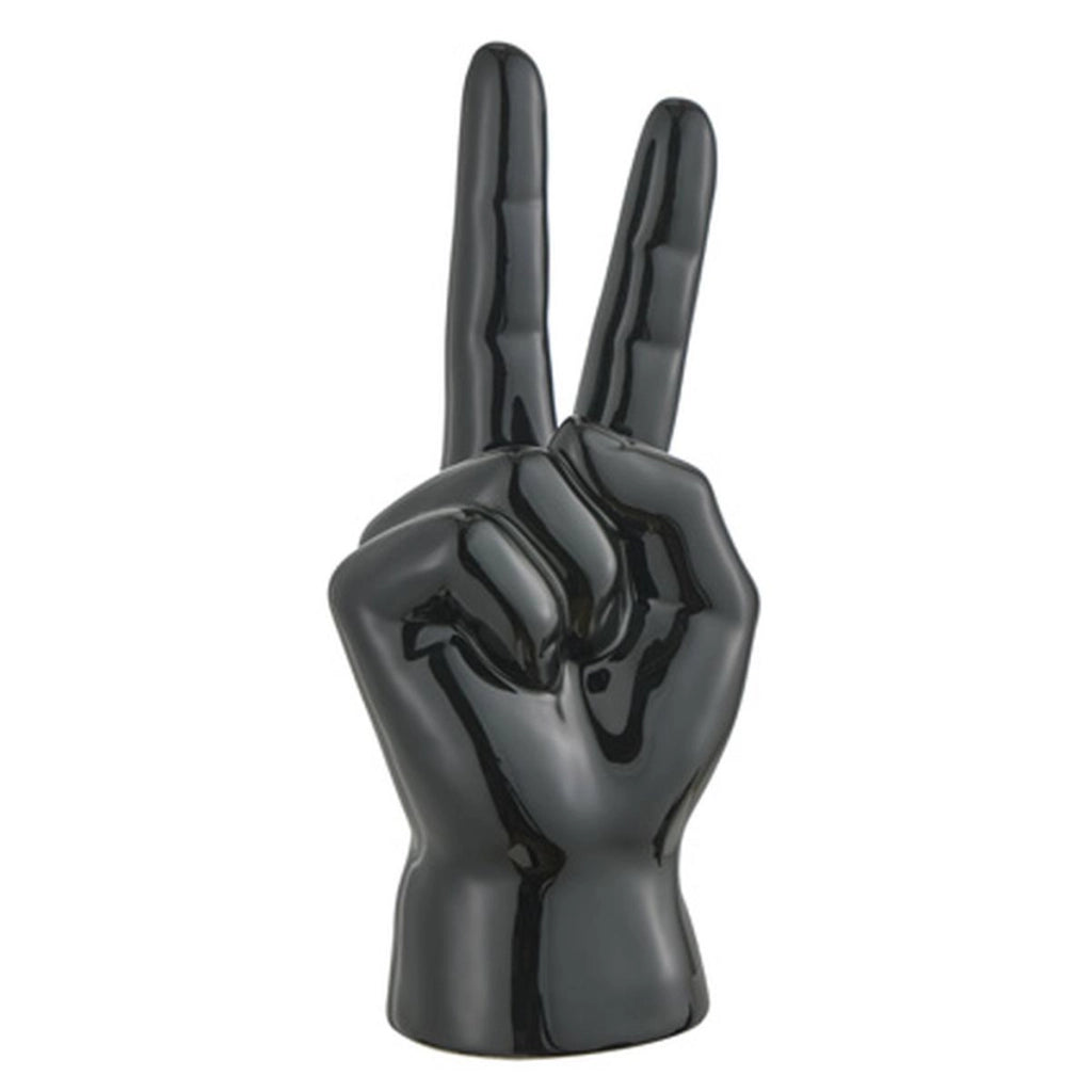 Mano vittoria nero decorazione ceramica