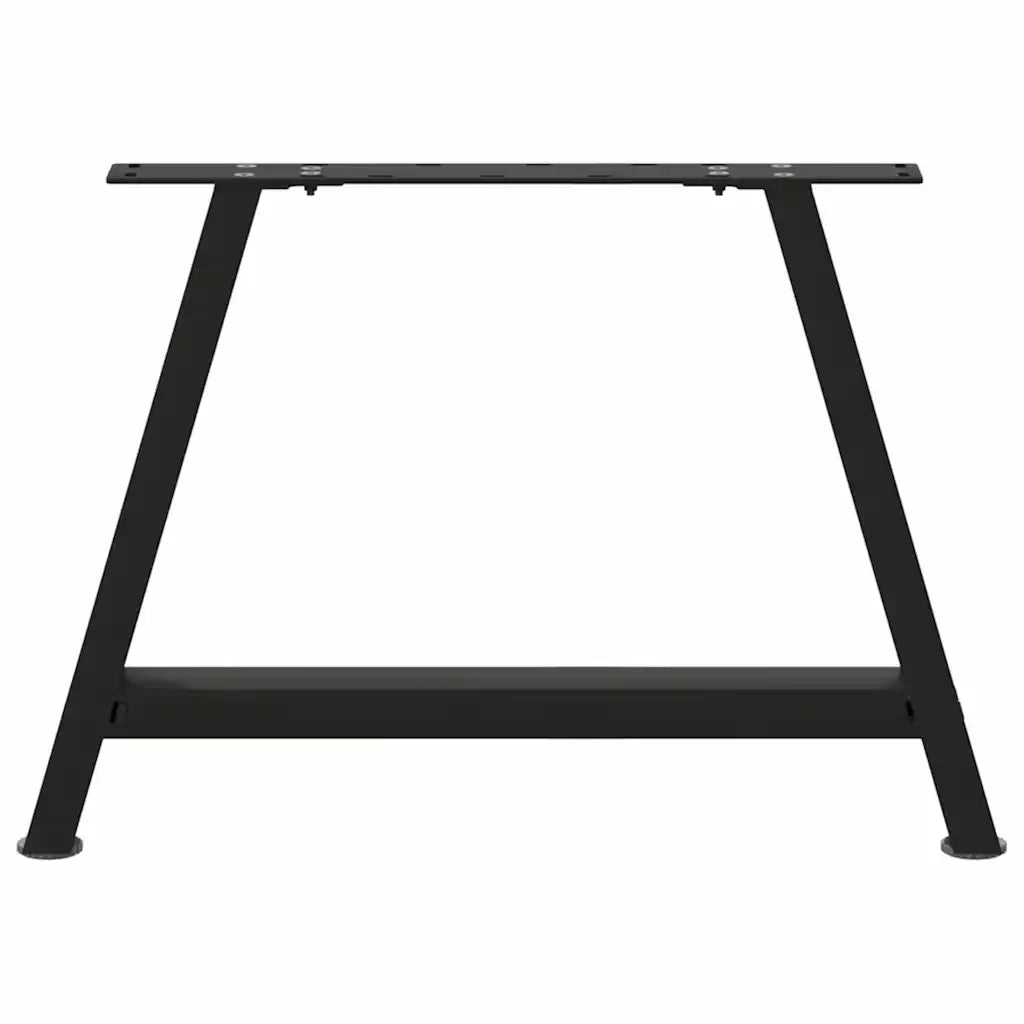 vidaXL Gambe per Tavolino da Caffè a Forma di A 2 pz Nere 70x(42-43) cm Acciaio