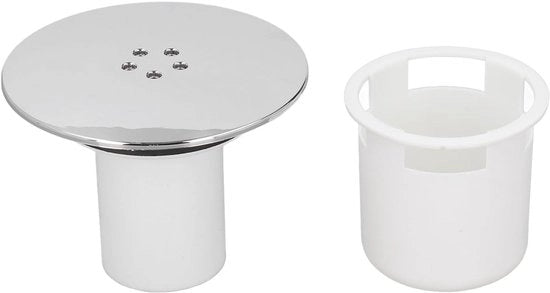 Sistema di scarico da pavimento 90 mm - Kit di scarico - Cromato - Installazione semplice - Scarico efficiente - Aspetto migliorato - Fusto di scarico