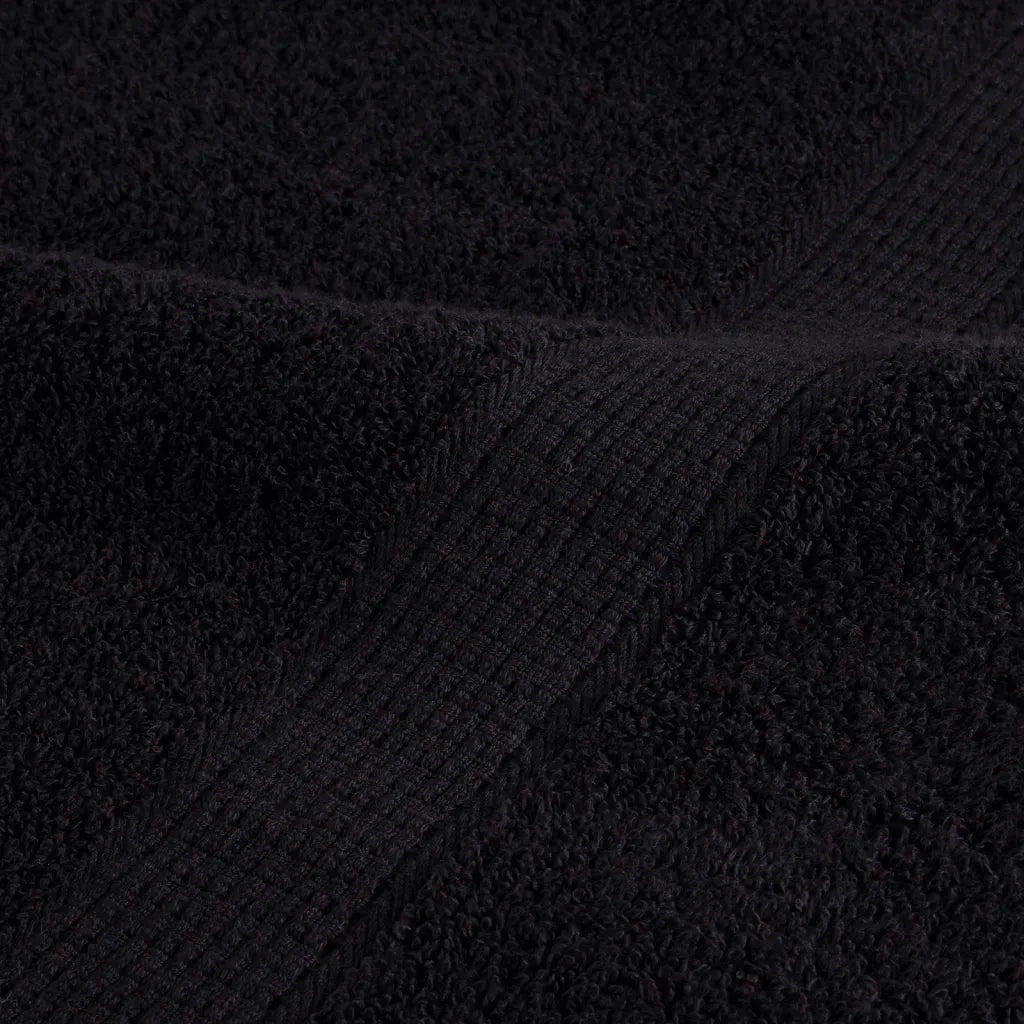 Asciugamani Premium SOLUND 10 pz Neri 50x100 cm 600 g/m² 137427