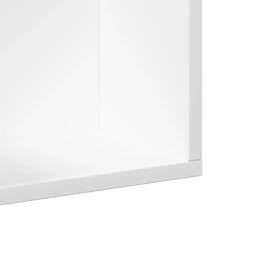 Mobili da Parete 2 pz Bianchi 99x18x16,5 cm Legno Multistrato