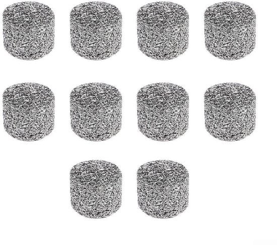 Filtro per schiuma 10 pezzi - Acciaio inossidabile - Accessori di ricambio - Pressione alta 3000 PSI - Dimensioni 14x10 mm - Generazione di schiuma efficace