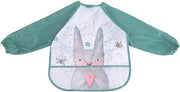 Camicia per neonati con maniche lunghe - Cartoon decorata - Impermeabile - Asciugamano per neonati - Camicia per alimentazione - Abbigliamento per neonati - Giacca resistente alle macchie - Bambino - Modello blu
