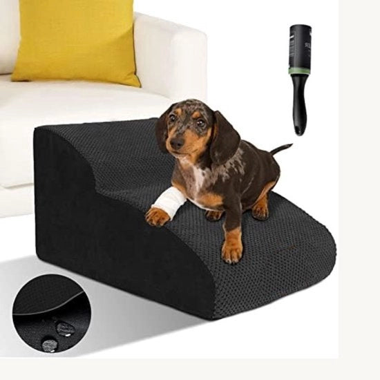 Trappola per cani - Trappola per cani portatile - Pianale per cani - Pianale per cani in legno - Nero