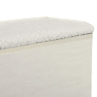 Scaletta per Cani e Gatti 3 Gradini Pieghevole e con Vano Contenitore 40x54x48 cm Bianco