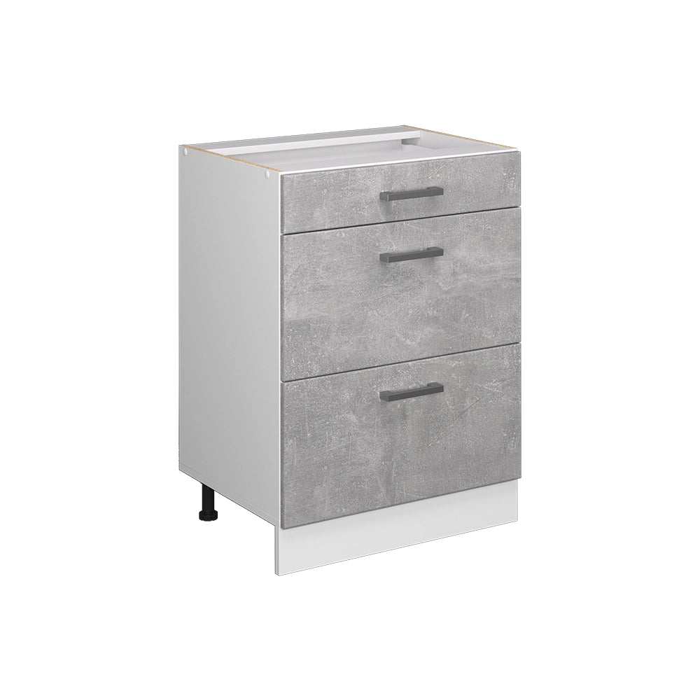 Vicco Frontale cucina Calcestruzzo 59.6 x 70.4 cm frontale del mobile per mobile base con cassetti