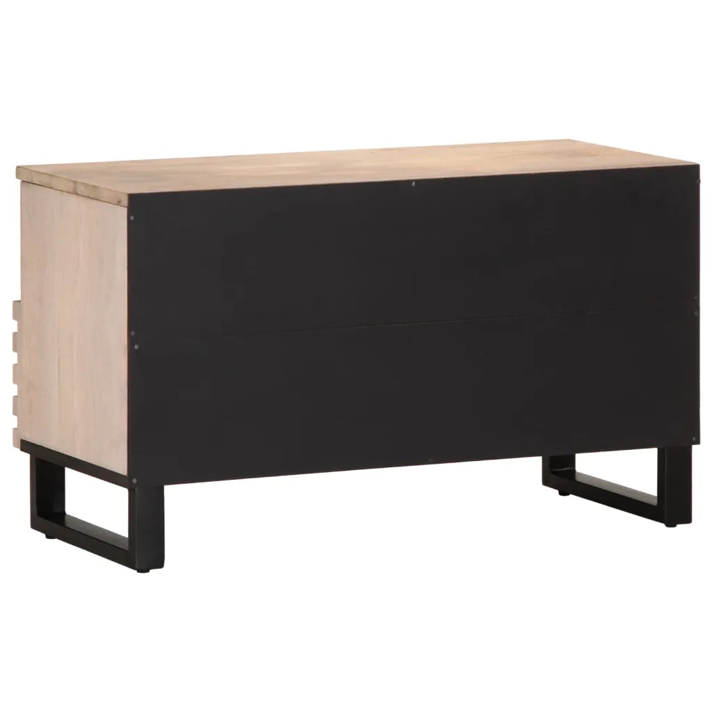Mobile Porta TV 80x34x46 cm in Legno Massello di Mango
