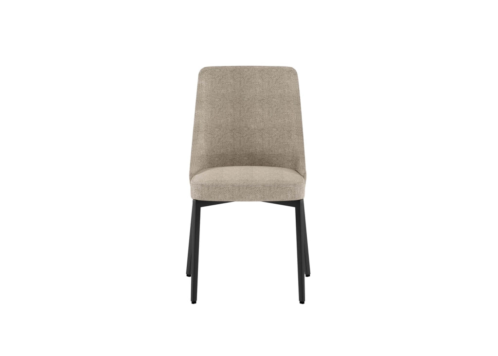 Sedia modello Ambra in tessuto con struttura in metallo resistente per arredo interno - Stones