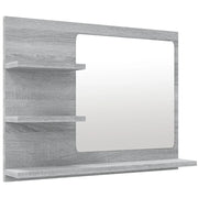 Specchio da Bagno | Specchio decorativo Grigio Sonoma 60x10,5x45 cm Legno Multistrato
