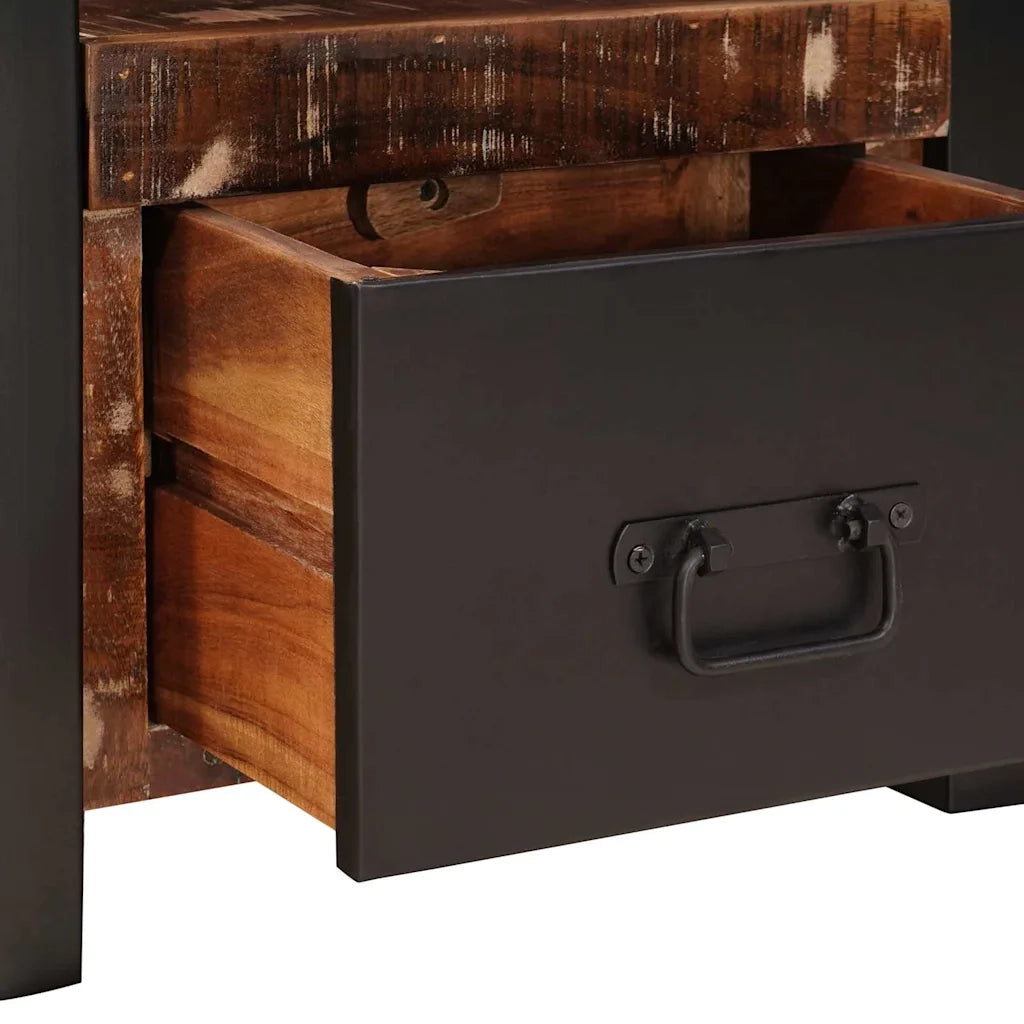 Appendiabiti con cassetto Multicolore Legno Recuperato Massello CFW1517037
