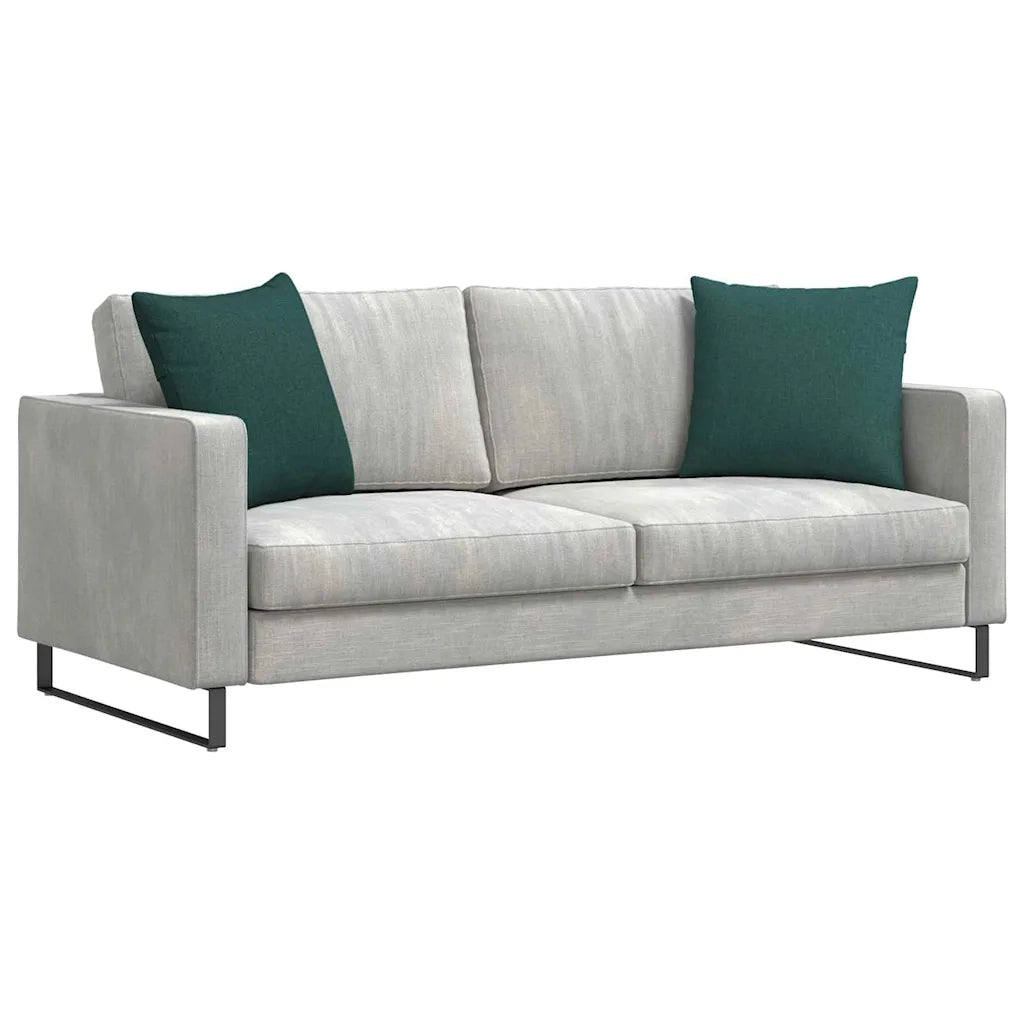 Cuscini da Divano 2 pz | Cuscini per sedie Verde Scuro 50 x 50 cm Tessuto