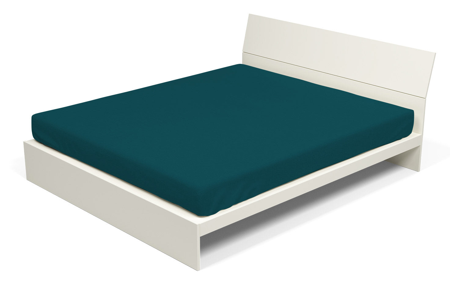 Lenzuolo Sotto con Angoli ed Elastico Tinta Unita Verde Petrolio Matrimoniale Maxy