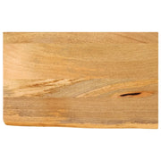 Piano Tavolo Bordi Vivi 40x20x2,5 cm in Legno Massello di Mango