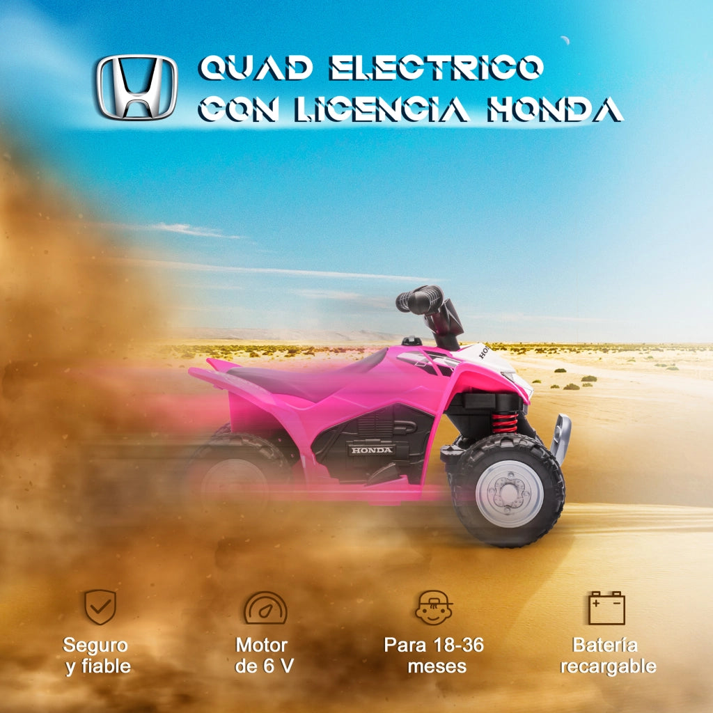 Quad Elettrico per Bambini ¨C Zephmum ¨C Fucsia 65.5x38.5x43.5cm