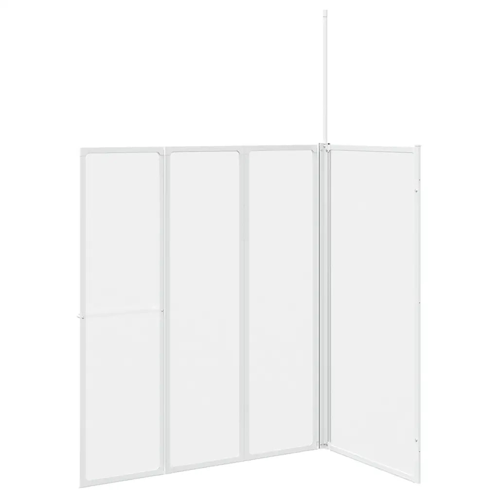 Schermo da Bagno Glassato 120 x 70 x 137 cm Alluminio