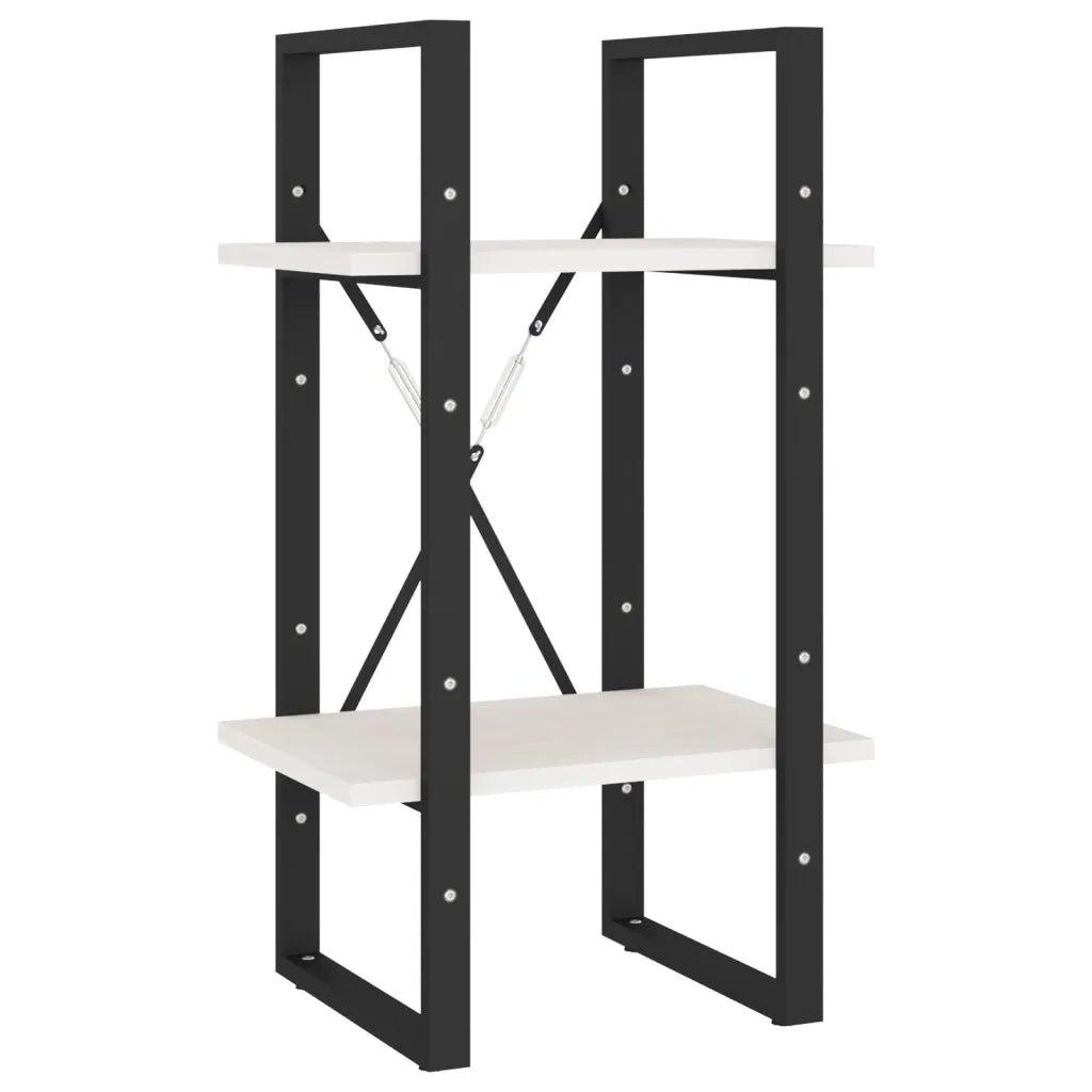 Libreria a 5 Ripiani Bianca 40x30x175 cm in Legno di Pino 3081974
