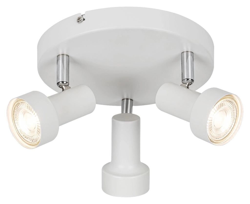 Plafoniera spot bianca GU10 3 luci 3x50W Konrad Rabalux