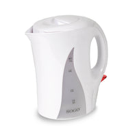SOGO Bollitore Elettrico 1L – Plastica Resistente, 1100W, Spegnimento Automatico, Protezione Surriscaldamento, Filtro Lavabile, LED, Design Compatto