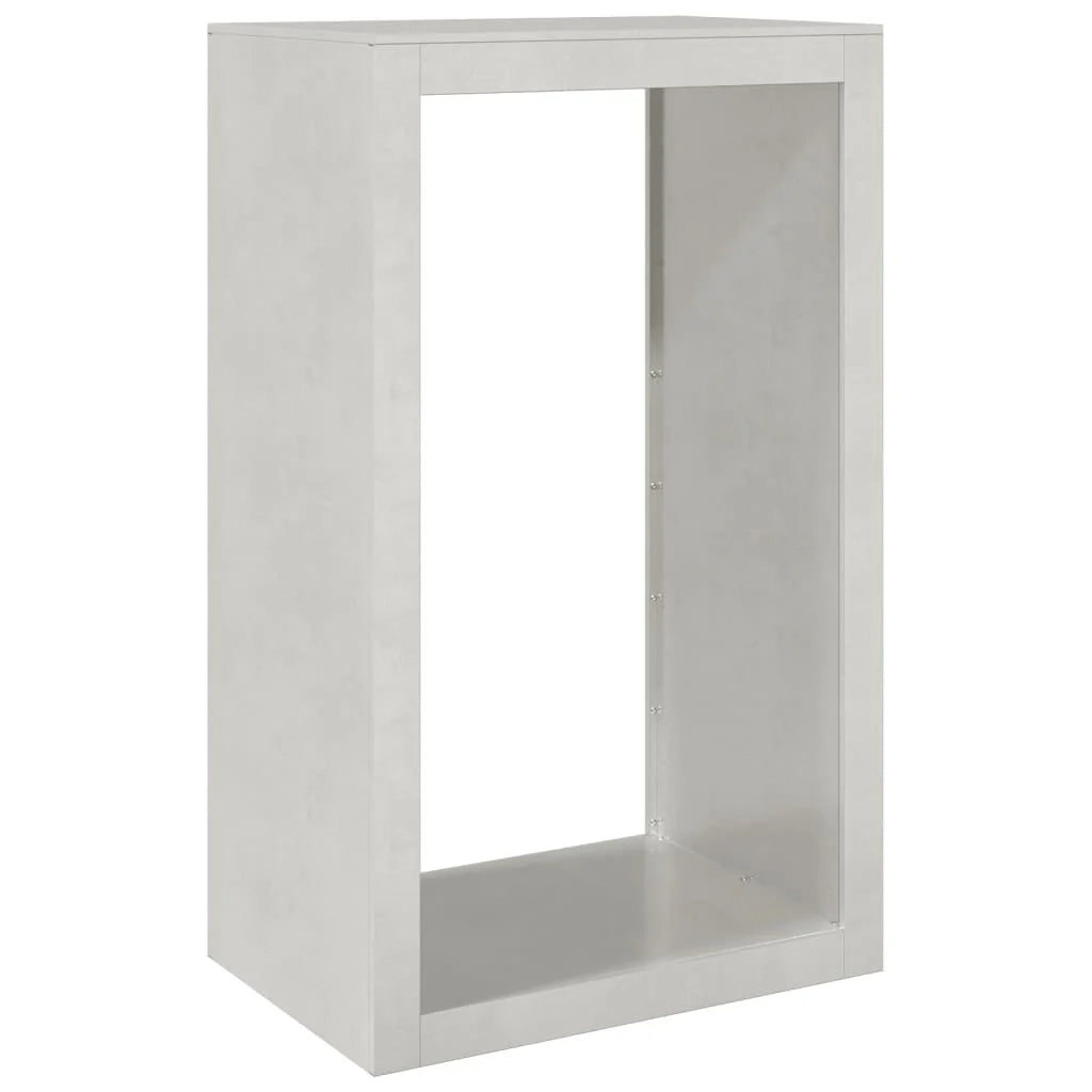 Portalegna 60 x 40 x 100 cm marrone acciaio inox 02_0043724