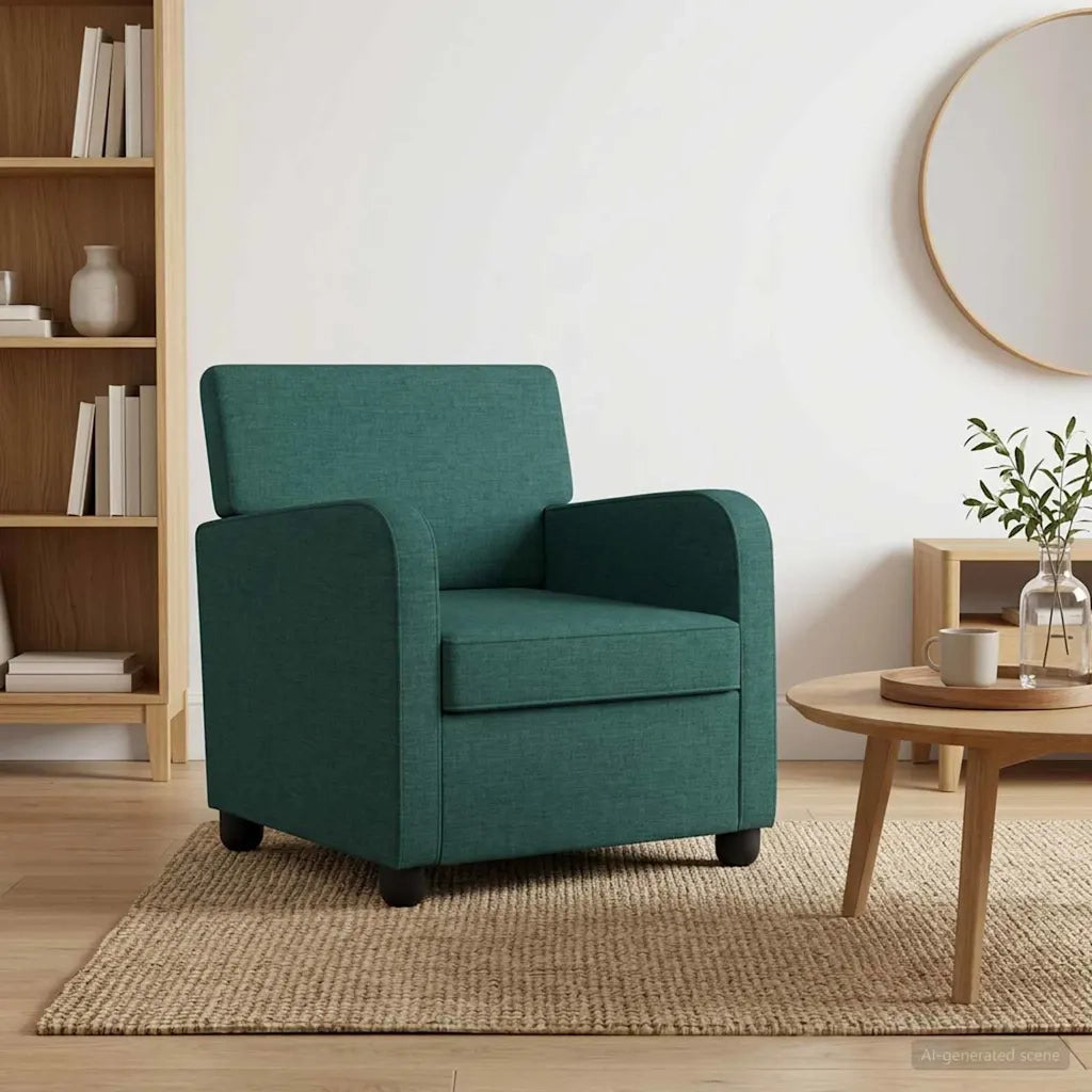 Poltrona Verde Scuro Tessuto 42043398