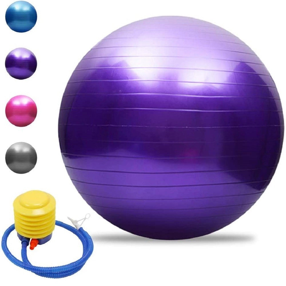Trade Shop - Palla Da Yoga Ginnastica Con Pompa Per Pilates Esercizi Fitness Allenamento 65cm -
