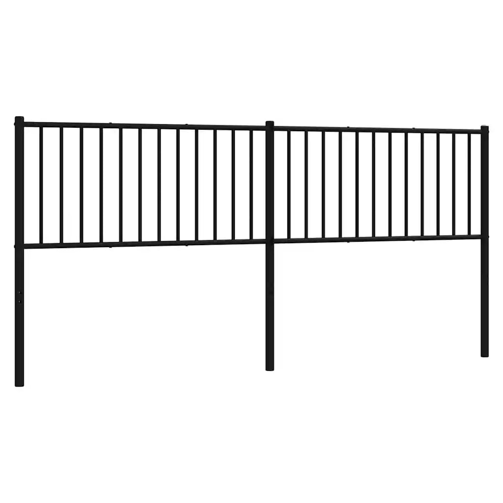 Testiera in Metallo Nero 200 cm