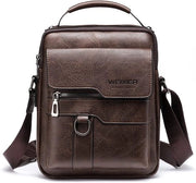 Borsa da Spalla per Uomo - Borsa in PU Pelle - Tempo Libero, Viaggi
