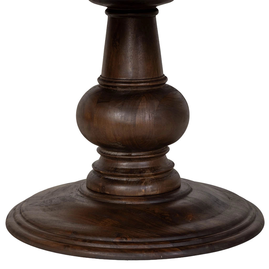 Tavolo da pranzo in legno marrone 150x150x77h cm