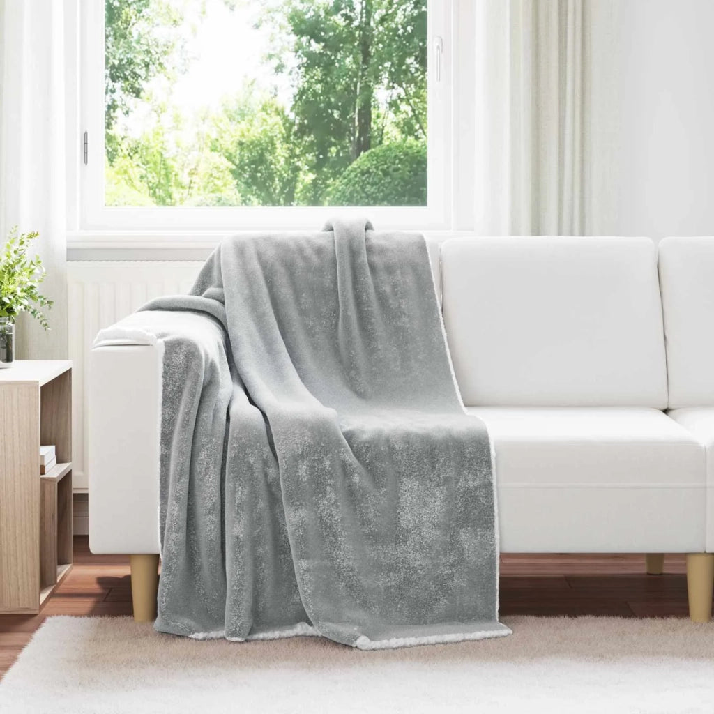 Coperta Grigio 130 x 150 cm Panno 42016985