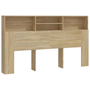 Testiera con Scomparti-Testata del letto Rovere Sonoma 180x19x103,5 cm