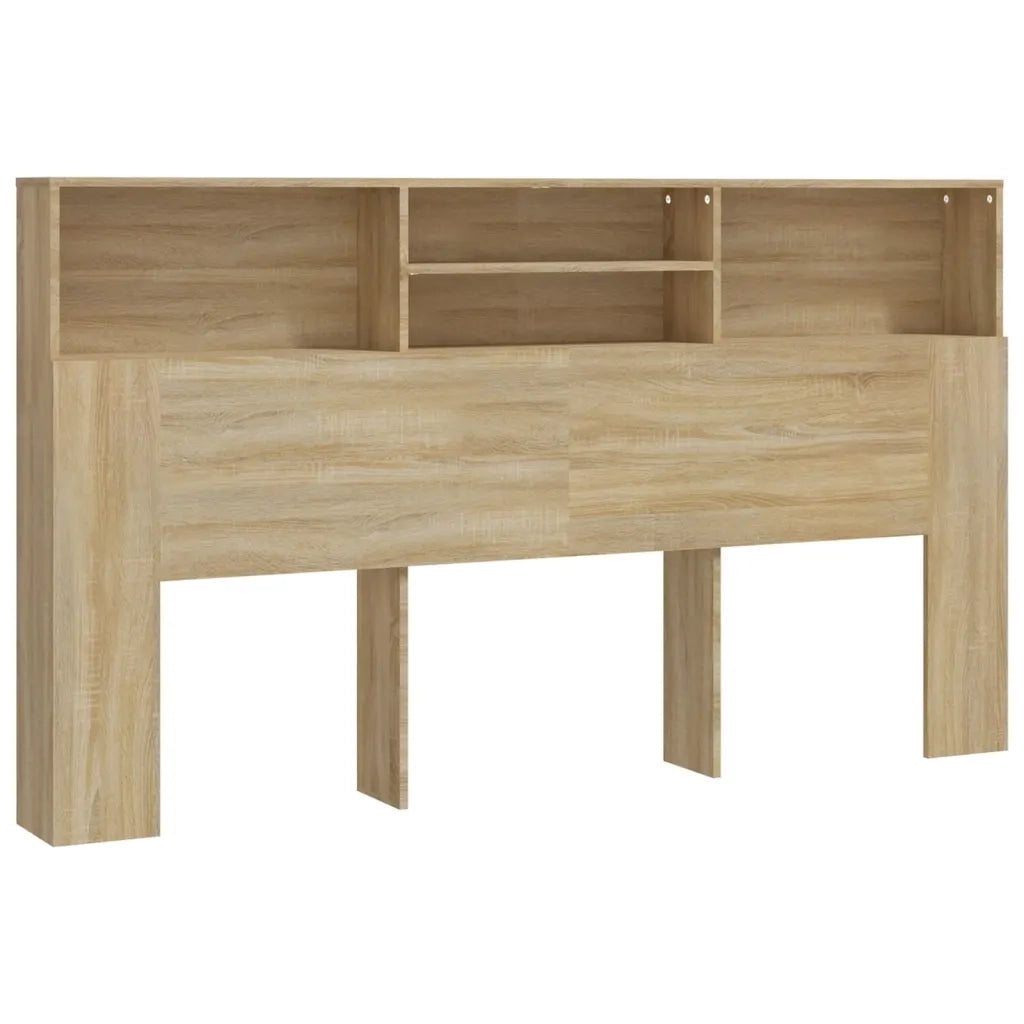 Testiera con Scomparti-Testata del letto Rovere Sonoma 180x19x103,5 cm