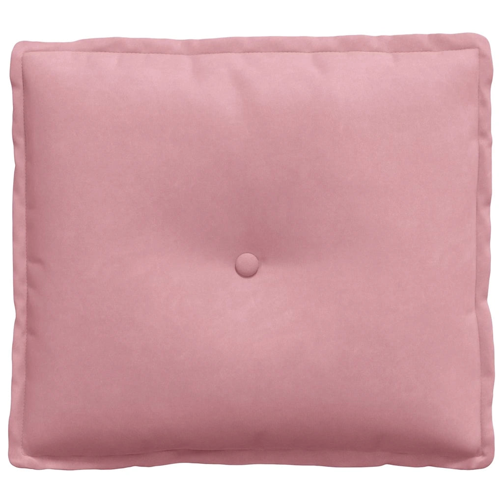 Cuscino per Schiena Rosa 50 x 45 cm Tessuto in Cords 42014636