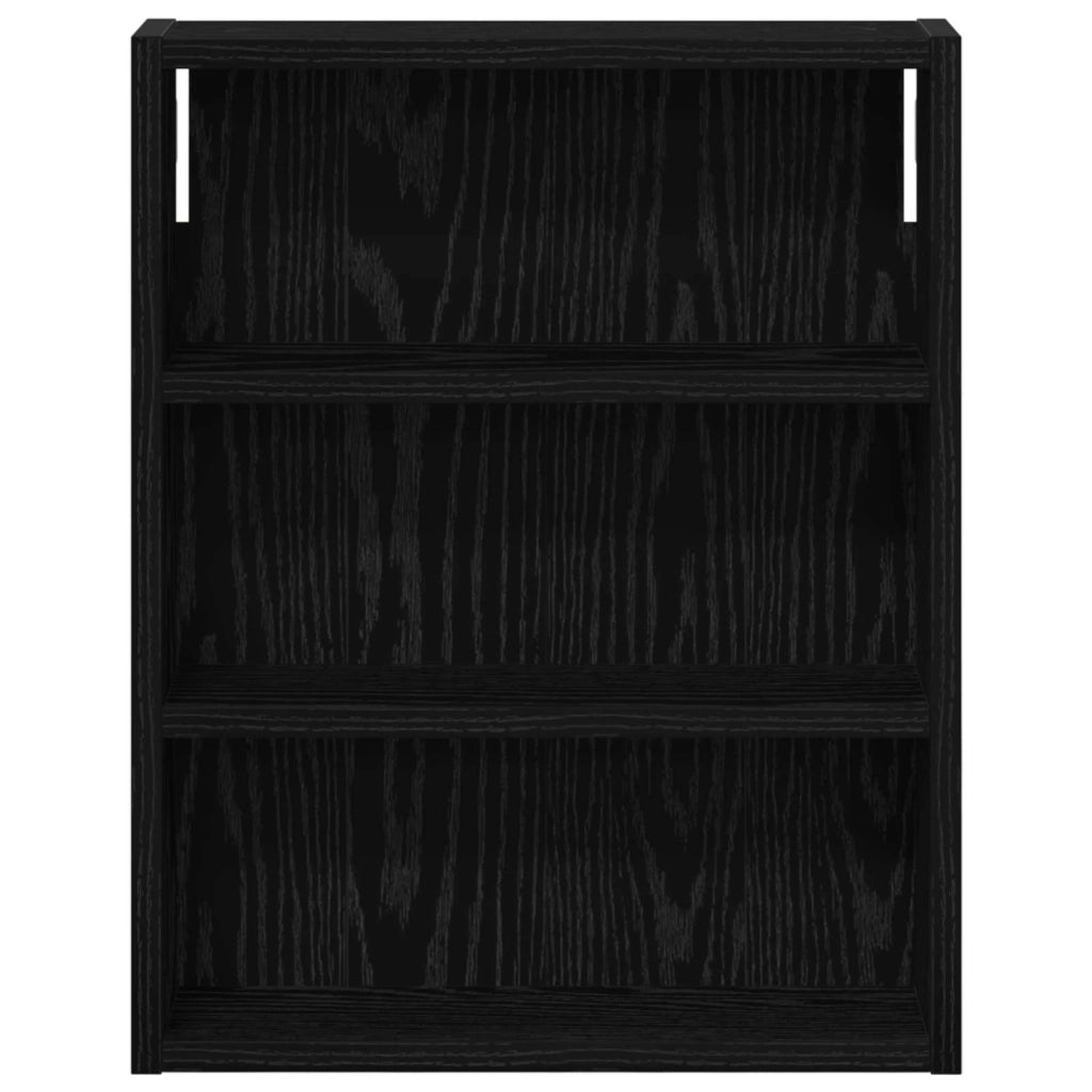 Armadio da bagno a muro Rovere Nero 40 x 10 x 50 cm 889344