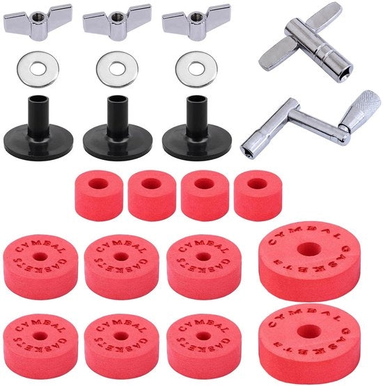 Accessori di cambio cimbali - Tubi di sostegno per batteria - Pads EVA - Manici di tamburo - Accessori per macchine da lavare - Materiale resistente allo shock - Accessori per batteria