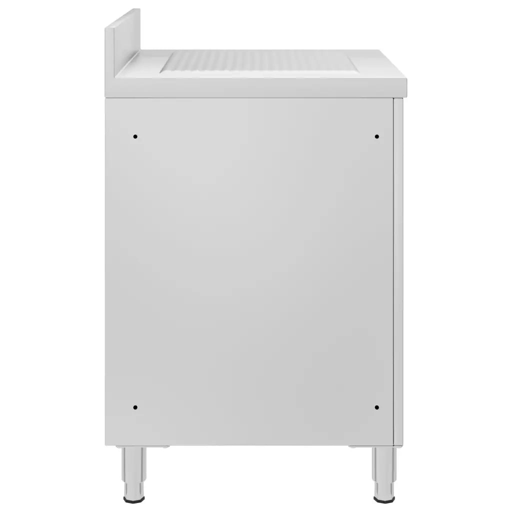 Mobiletto da Cucina Commerciale con Gocciolatoio Acciaio Inox 147228