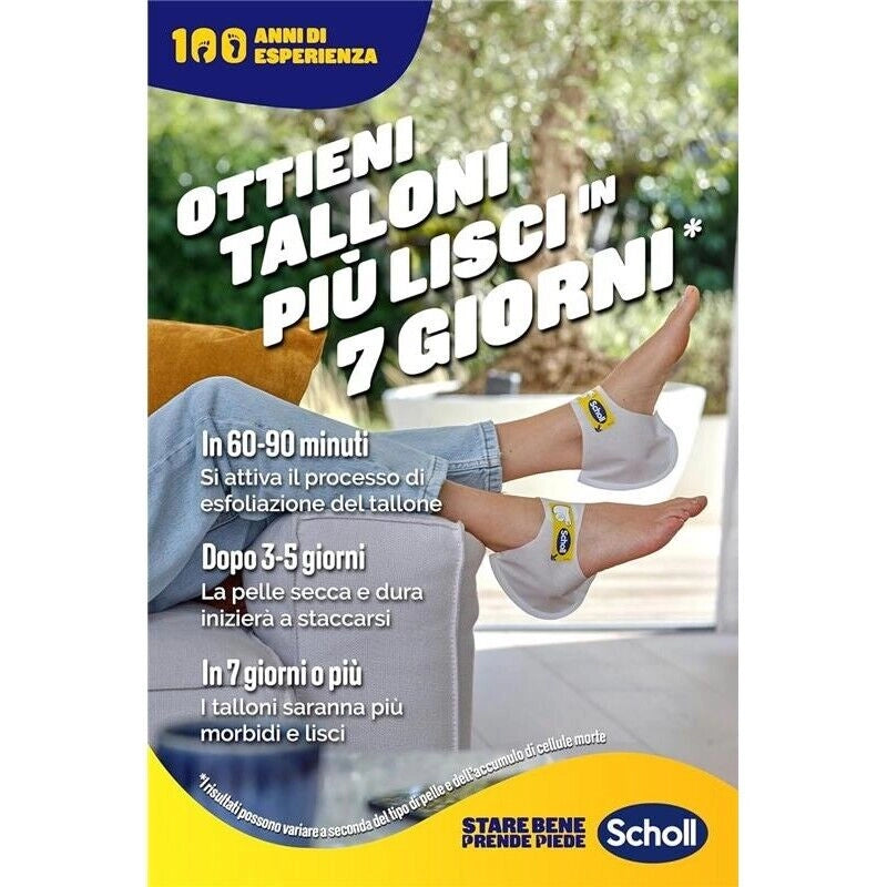SCHOLL EXPERTCARE PEELING ESFOLIANTE MASCHERA PIEDI PIÙ MORBIDI FINO A 4 SETTIMANE RIMUOVI LA PELLE SECCA 1 PAIO