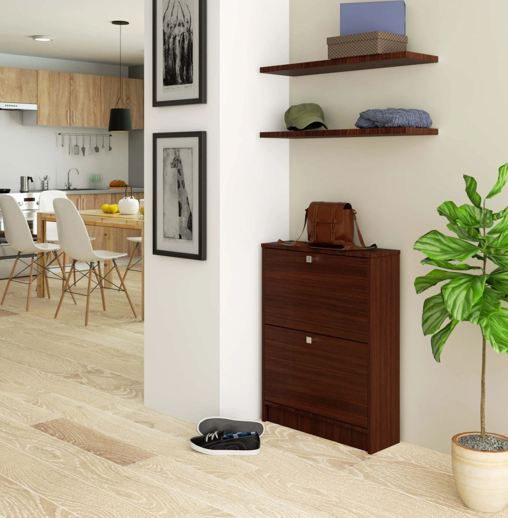 Scarpiera AKORD Wengé 60 cm 2 ante 60x20x80 cm