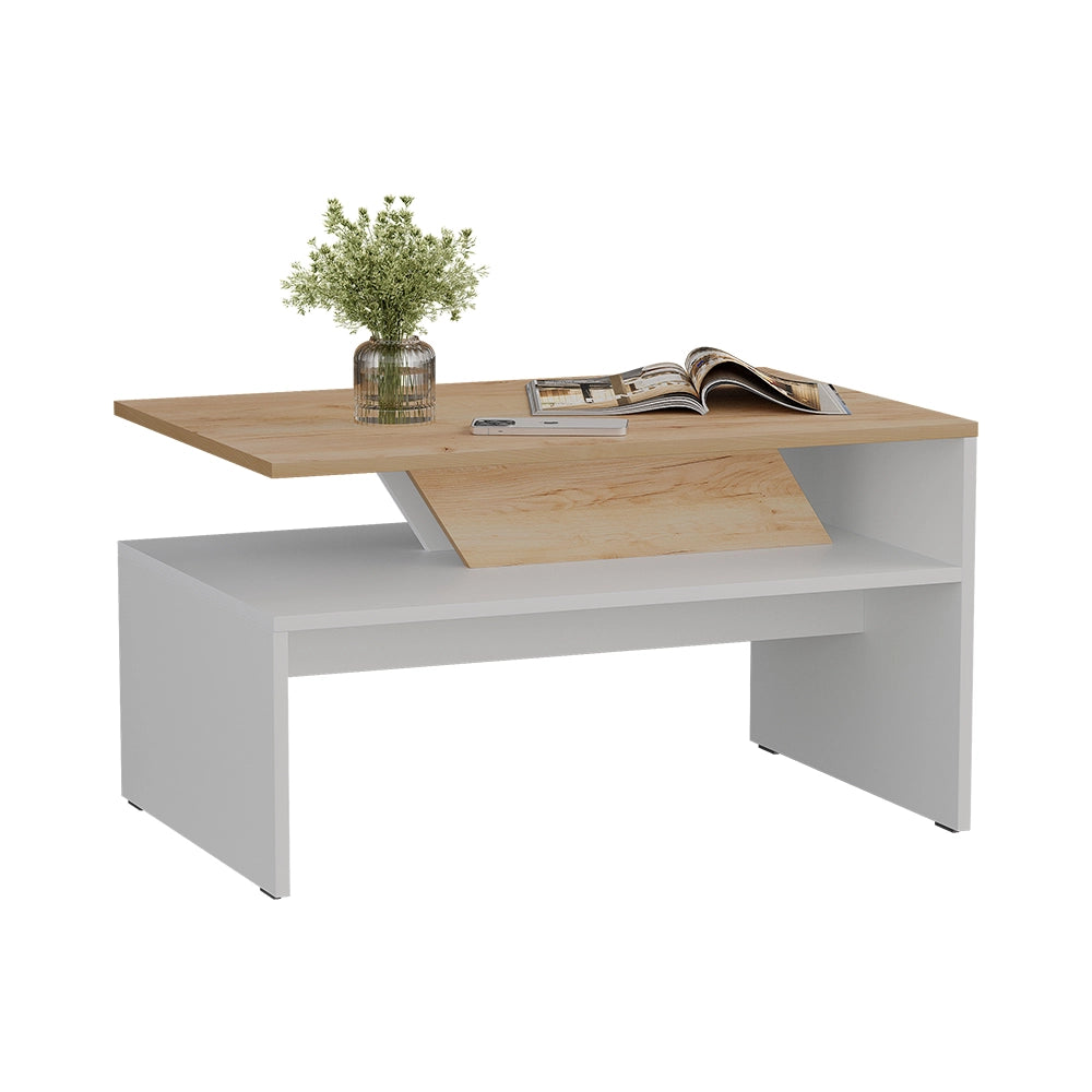 Vicco Tavolino da salotto Bianco/Artisan 80 x 52.6 cm
