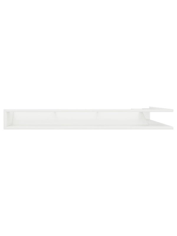 Griglia di ventilazione Angolare per camino 95x800x450 - Loft Angle sinistra bianca