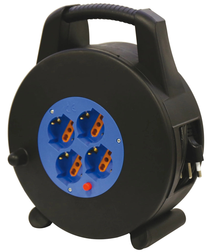 BRIXO AVVOLGICAVO CON 4 PRESE STANDARD 10 METRI