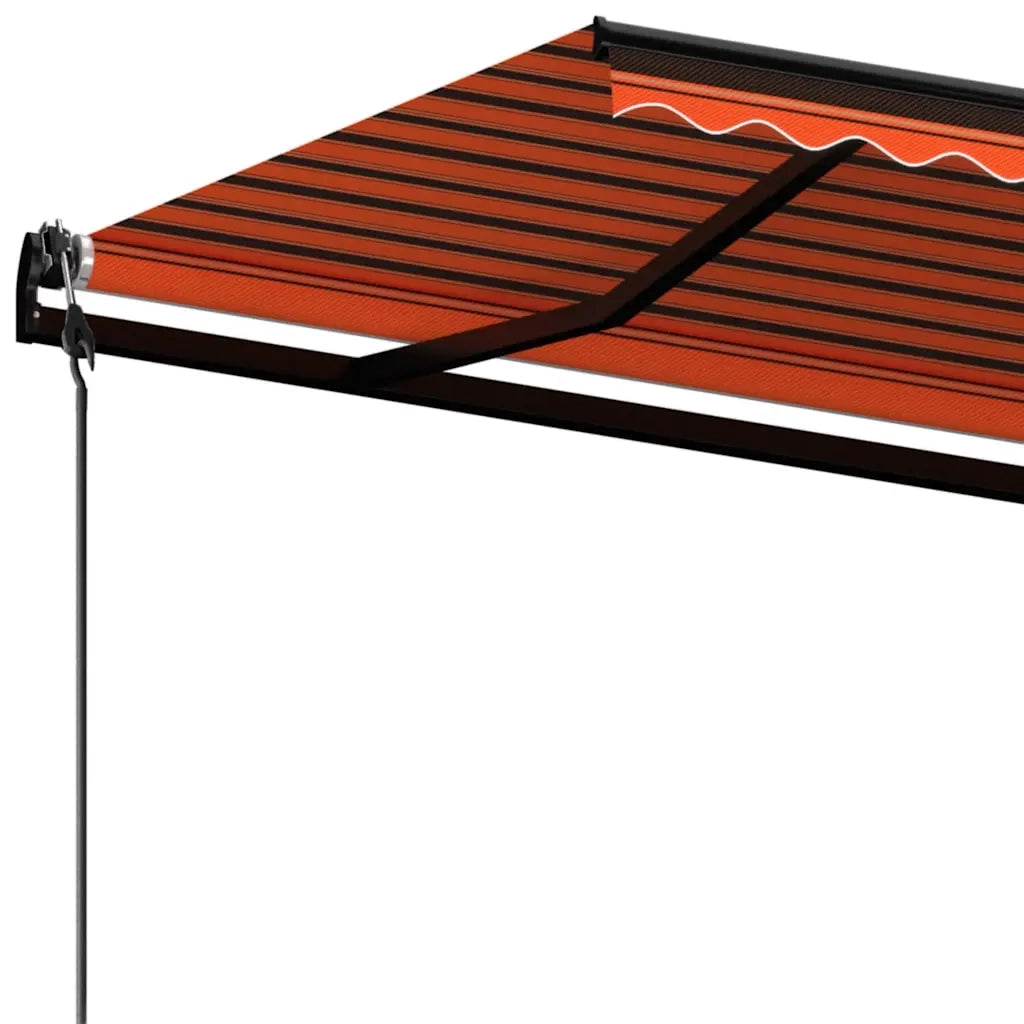 Tenda da Sole Retrattile Automatica 450x300 cm Arancio Marrone
